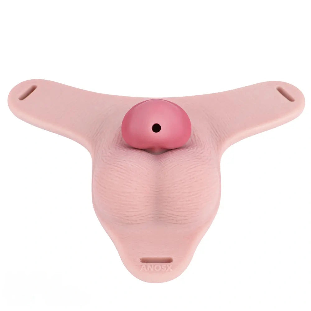 3.34in Real Hollow Chastity Cage Dildo For Prostate Hands-free Gaming