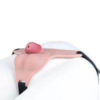 3.34in Real Hollow Chastity Cage Dildo For Prostate Hands-free Gaming