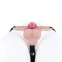 3.34in Real Hollow Chastity Cage Dildo For Prostate Hands-free Gaming