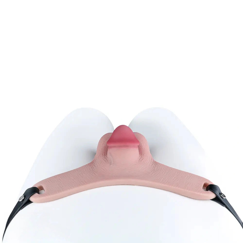 3.34in Real Hollow Chastity Cage Dildo For Prostate Hands-free Gaming