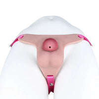 3.34in Real Hollow Chastity Cage Dildo For Prostate Hands-free Gaming