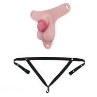 3.34in Real Hollow Chastity Cage Dildo For Prostate Hands-free Gaming