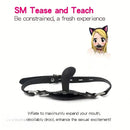 3.35in Silicone Mouth Gag Complete BDSM Sex Toy Inflatable Penis Mouth Gag