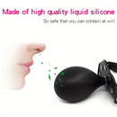 3.35in Silicone Mouth Gag Complete BDSM Sex Toy Inflatable Penis Mouth Gag