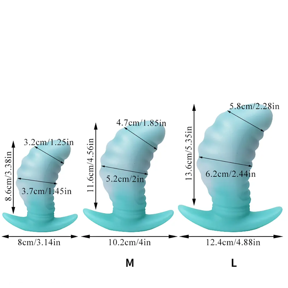 3.38in 4.56in 5.53in Small Butt Plug Dildo For Men Women Fucking