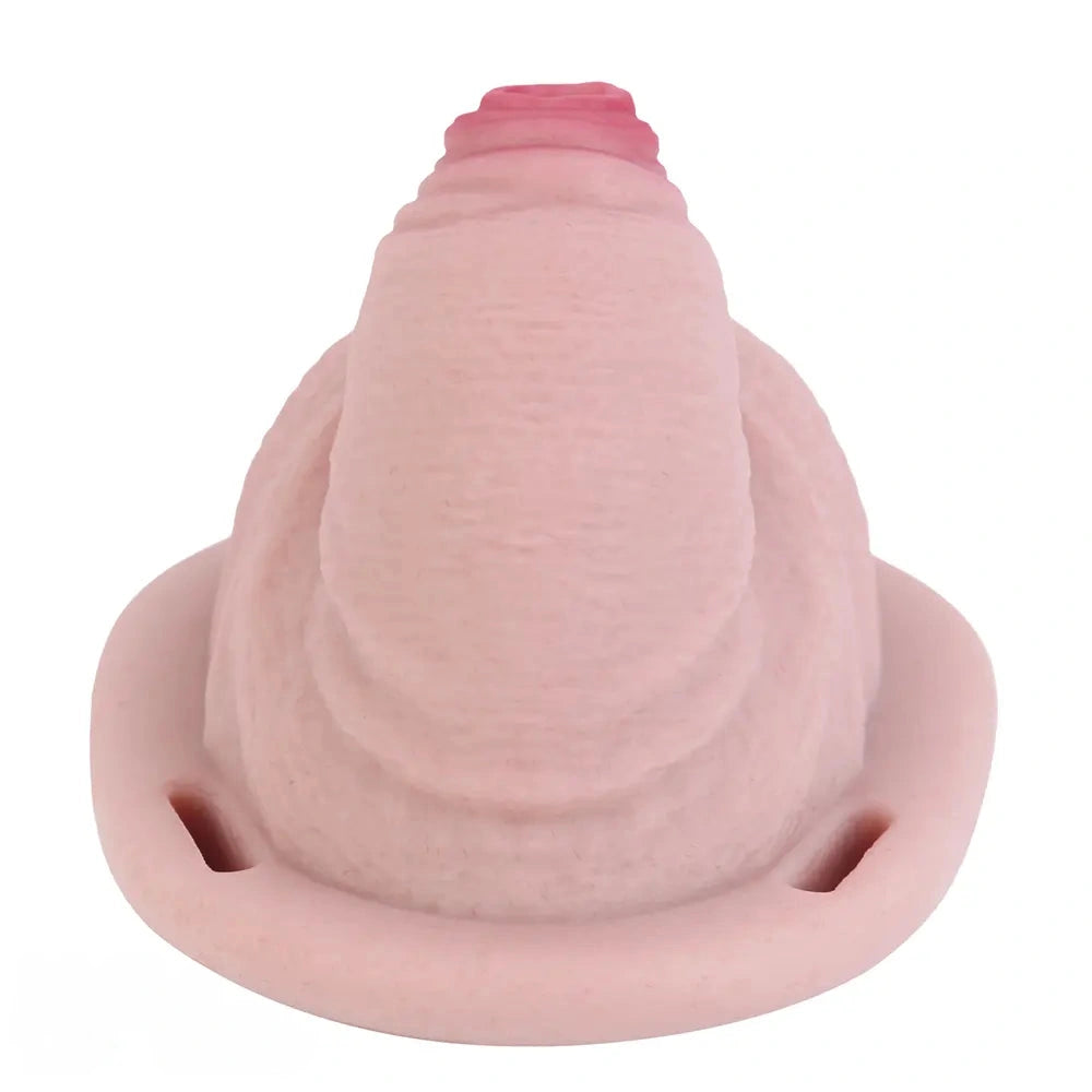 3.38in Real Hollow Chastity Cage Dildo Male And Female Masturbator