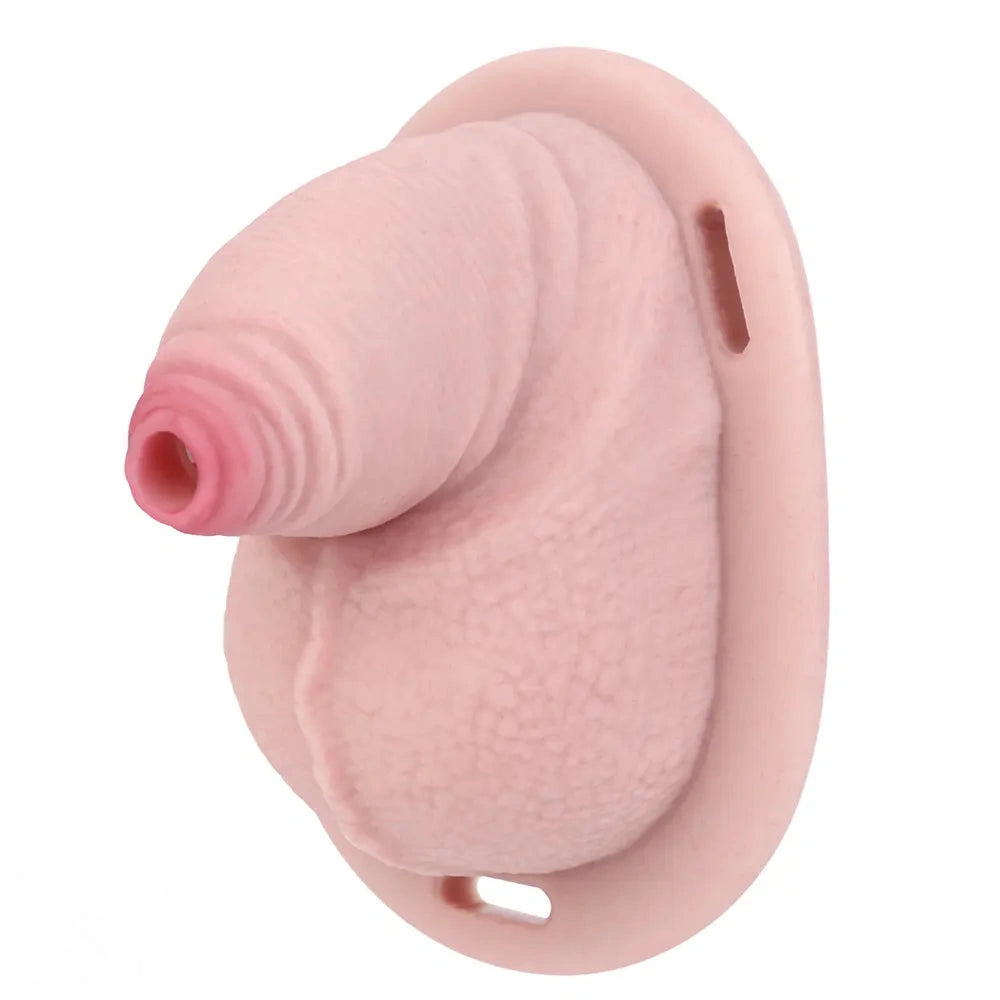 3.38in Real Hollow Chastity Cage Dildo Male And Female Masturbator