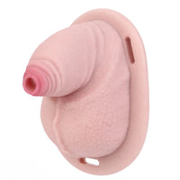 3.38in Real Hollow Chastity Cage Dildo Male And Female Masturbator