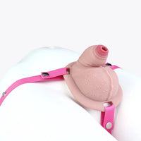 3.38in Real Hollow Chastity Cage Dildo Male And Female Masturbator