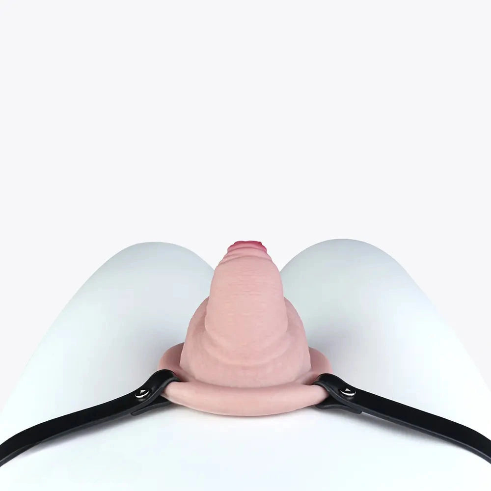 3.38in Real Hollow Chastity Cage Dildo Male And Female Masturbator