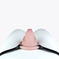 3.38in Real Hollow Chastity Cage Dildo Male And Female Masturbator