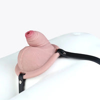 3.38in Real Hollow Chastity Cage Dildo Male And Female Masturbator