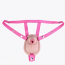3.38in Real Hollow Chastity Cage Dildo Male And Female Masturbator