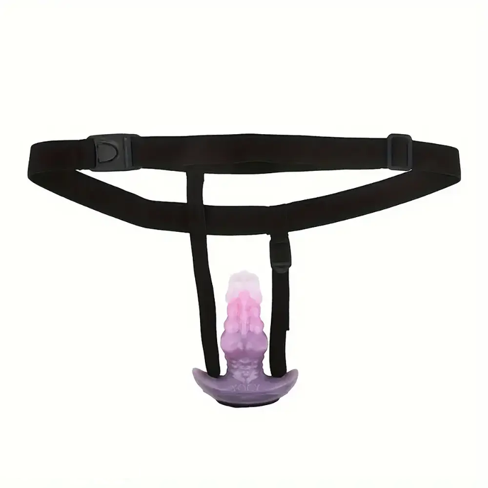 3.42in 4.4in 5.82in Small Fantasy Monster Knot Hollow Sleeve Dildo