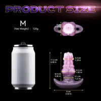 3.42in 4.4in 5.82in Small Fantasy Monster Knot Hollow Sleeve Dildo