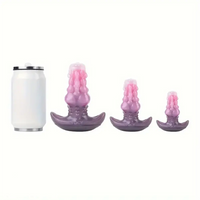 3.42in 4.4in 5.82in Small Fantasy Monster Knot Hollow Sleeve Dildo