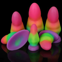 3.42in-7.2in Fantasy Small Silicone Soft Butt Plug Dildo For Anal Massage