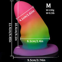 3.42in-7.2in Fantasy Small Silicone Soft Butt Plug Dildo For Anal Massage
