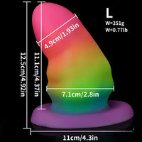 3.42in-7.2in Fantasy Small Silicone Soft Butt Plug Dildo For Anal Massage