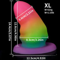 3.42in-7.2in Fantasy Small Silicone Soft Butt Plug Dildo For Anal Massage