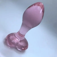 3.43in Crystal Clear Penis Glass Small Dildo Adult Masturbation Sex Toy