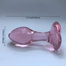 3.43in Crystal Clear Penis Glass Small Dildo Adult Masturbation Sex Toy