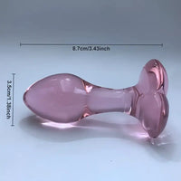 3.43in Crystal Clear Penis Glass Small Dildo Adult Masturbation Sex Toy