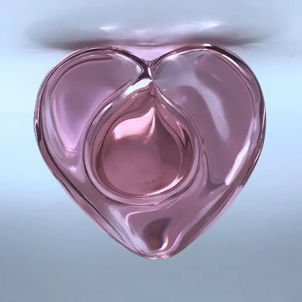 3.43in Crystal Clear Penis Glass Small Dildo Adult Masturbation Sex Toy