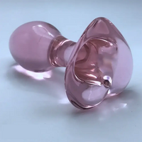 3.43in Crystal Clear Penis Glass Small Dildo Adult Masturbation Sex Toy
