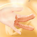 3.43in G-Point Finger Dildo Sleeve Massager Soft Rubber Vaginal & Anal