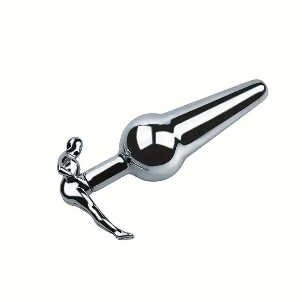 3.52in 3.94in 4.11in 4.49in Cute Shape Small Metal Anal Plug Love Dildo