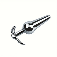 3.52in 3.94in 4.11in 4.49in Cute Shape Small Metal Anal Plug Love Dildo