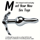 3.52in 3.94in 4.11in 4.49in Cute Shape Small Metal Anal Plug Love Dildo