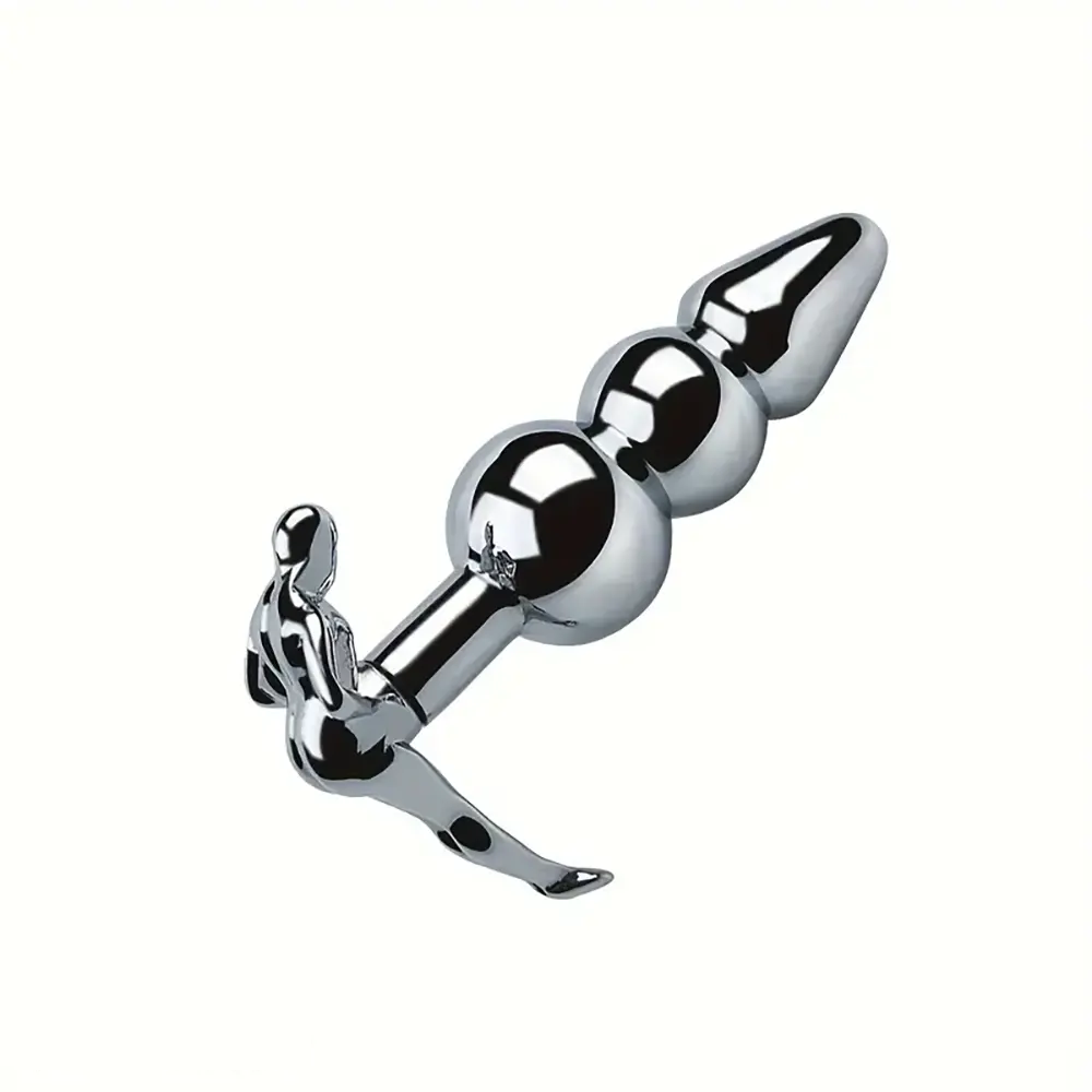 3.52in 3.94in 4.11in 4.49in Cute Shape Small Metal Anal Plug Love Dildo