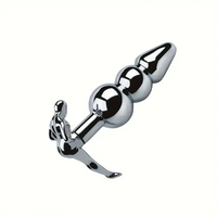 3.52in 3.94in 4.11in 4.49in Cute Shape Small Metal Anal Plug Love Dildo