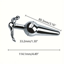 3.52in 3.94in 4.11in 4.49in Cute Shape Small Metal Anal Plug Love Dildo