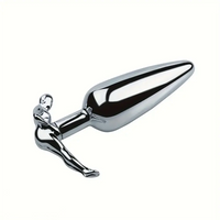 3.52in 3.94in 4.11in 4.49in Cute Shape Small Metal Anal Plug Love Dildo