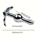 3.52in 3.94in 4.11in 4.49in Cute Shape Small Metal Anal Plug Love Dildo