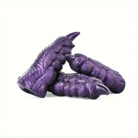3.54in 3.98in 4.72in Dragon Paw Finger Fantasy Monster Dildo Sleeve