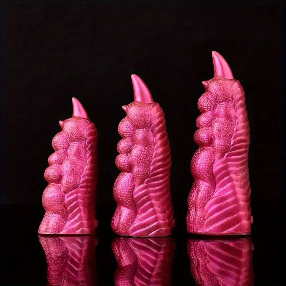 3.54in 3.98in 4.72in Dragon Paw Finger Fantasy Monster Dildo Sleeve