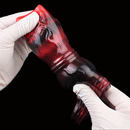 3.54in 4.72in 5.51in 6.69in Dog Knot Silicone Soft Dildo Sleeve Cock Extender