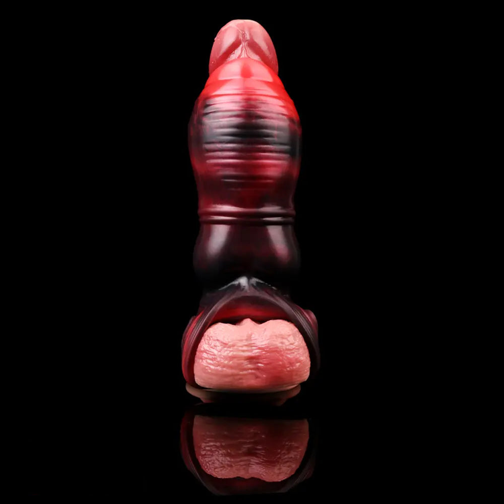 3.54in 4.72in 5.51in 6.69in Dog Knot Silicone Soft Dildo Sleeve Cock Extender