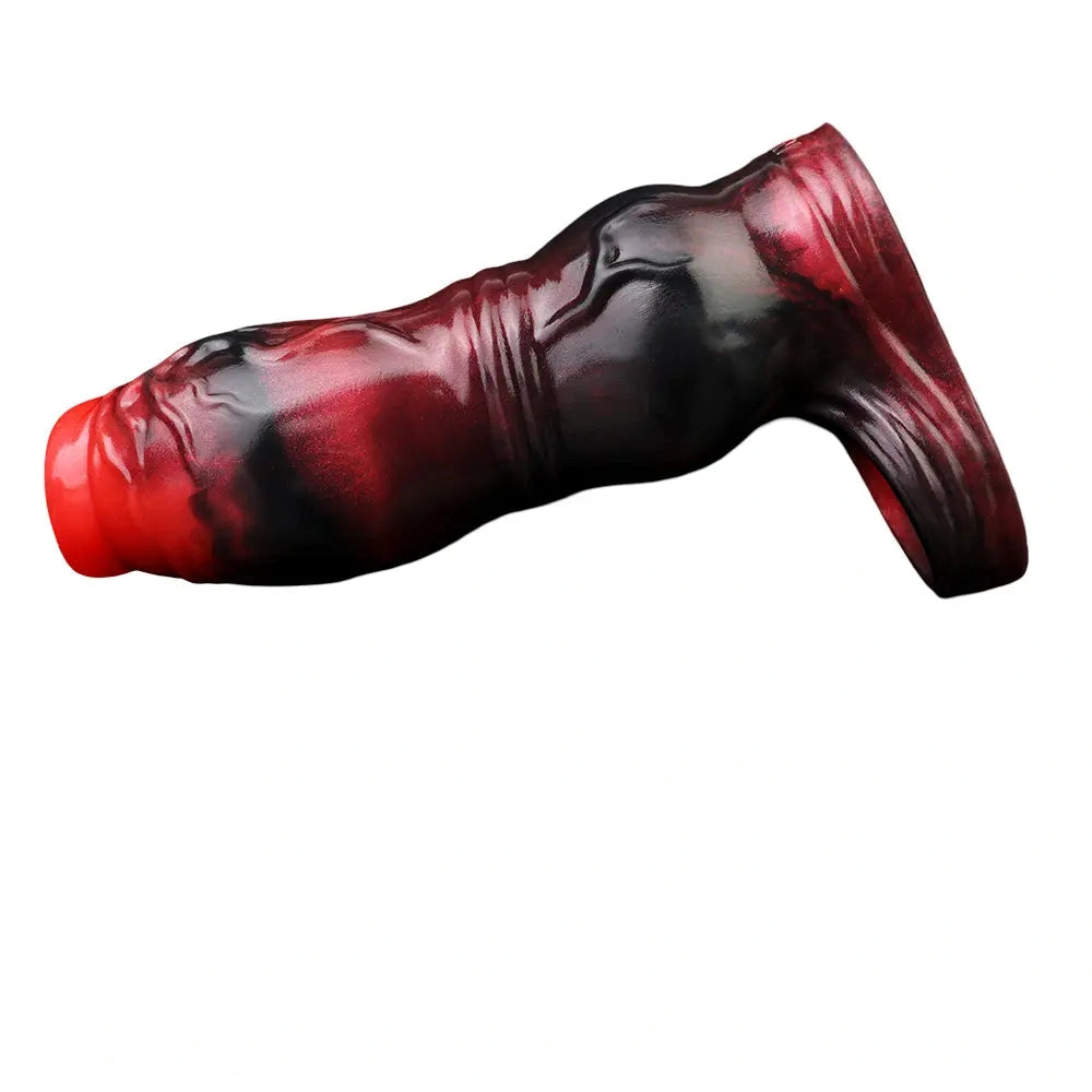 3.54in 4.72in 5.51in 6.69in Dog Knot Silicone Soft Dildo Sleeve Cock Extender