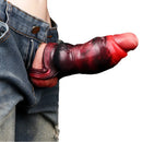 3.54in 4.72in 5.51in 6.69in Dog Knot Silicone Soft Dildo Sleeve Cock Extender