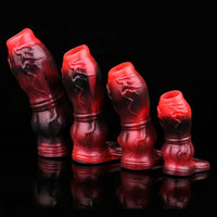 3.54in 4.72in 5.51in 6.69in Dog Knot Silicone Soft Dildo Sleeve Cock Extender