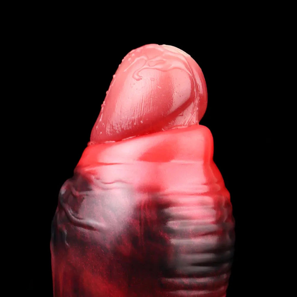 3.54in 4.72in 5.51in 6.69in Dog Knot Silicone Soft Dildo Sleeve Cock Extender