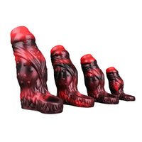 3.54in 4.72in 5.51in 6.69in Monster Scard Dildo Sleeve Cock Extender