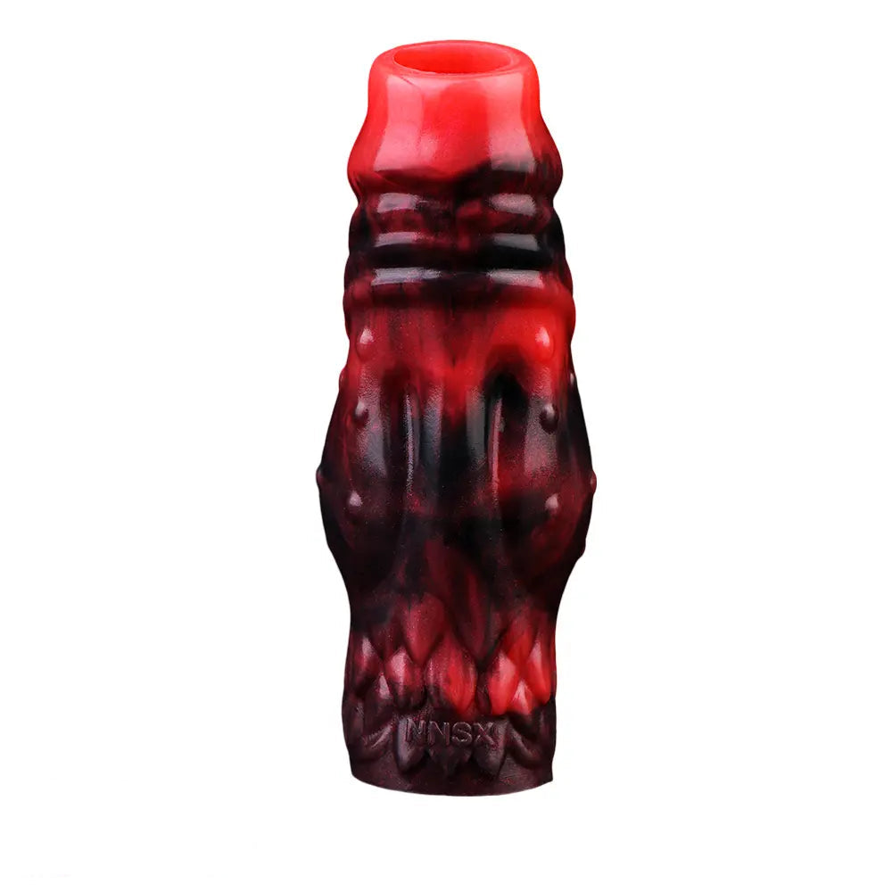 3.54in 4.72in 5.51in 6.69in Monster Scard Dildo Sleeve Cock Extender
