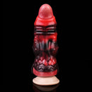 3.54in 4.72in 5.51in 6.69in Monster Scard Dildo Sleeve Cock Extender