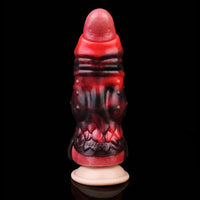 3.54in 4.72in 5.51in 6.69in Monster Scard Dildo Sleeve Cock Extender